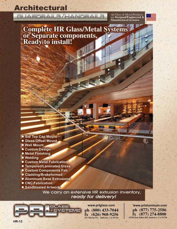 Complete 2012 Architectural Glass and Metal Handrail Systems Manufacturers Catalog