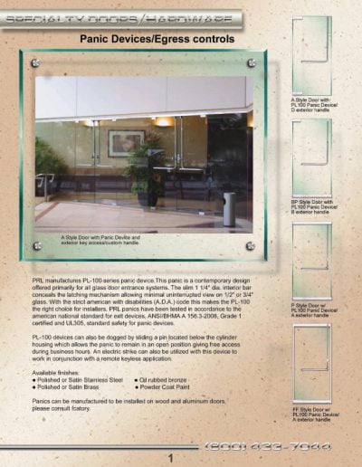 Panic Devices / Egress Controls