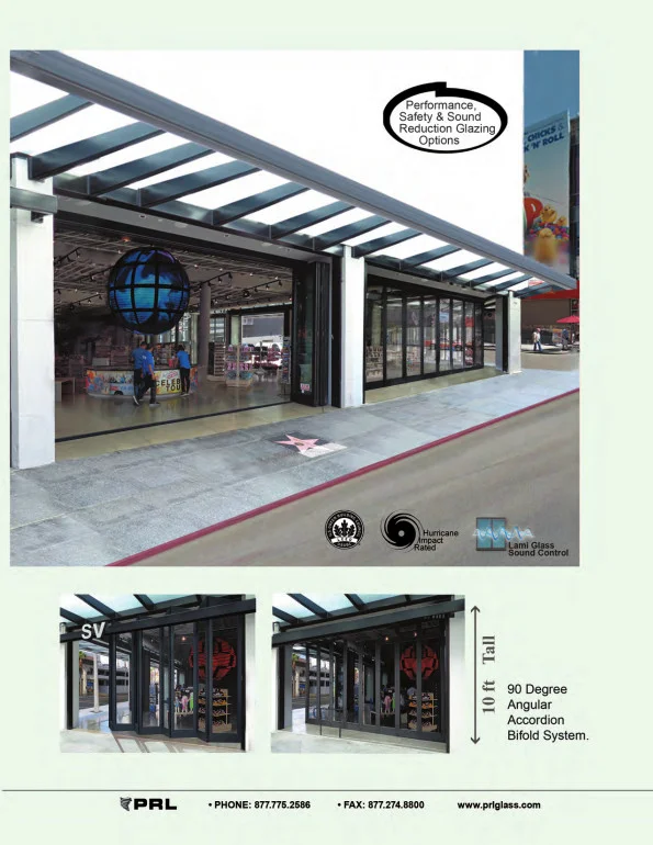 90 Degree Angular Accordion Bifold Door System
