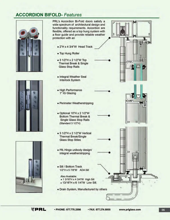 Accordion Bifold Door Features 1