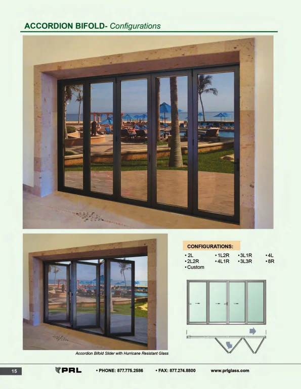 Accordion Bifold Door Configurations 1