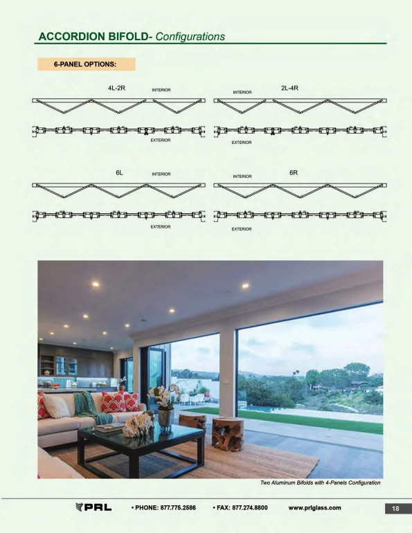 Accordion Bifold Door Configurations 4