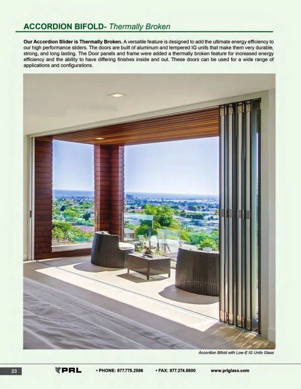 Accordion Bifold Door Thermally Broken 1
