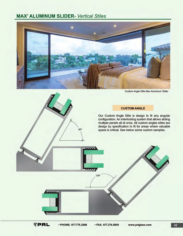 Vertical Stile Glass and Aluminum Sliding Door 2