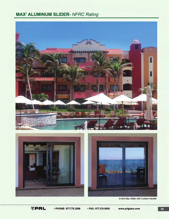 NFRC Rating Glass and Aluminum Sliding Doors 2