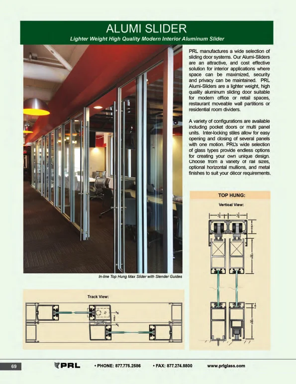 Lighter Weight Aluminum Sliding Doors