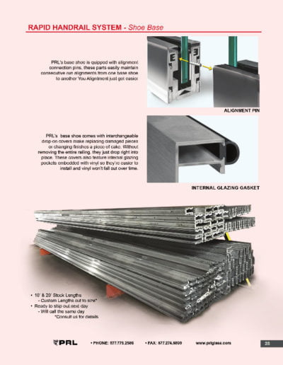 Rapid Handrail System - Shoe Base