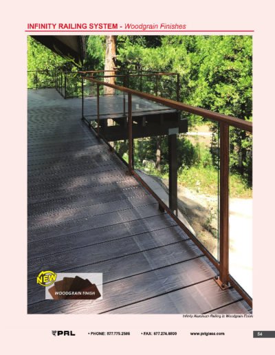 Infinity Railing System - Woodgrain Finishes