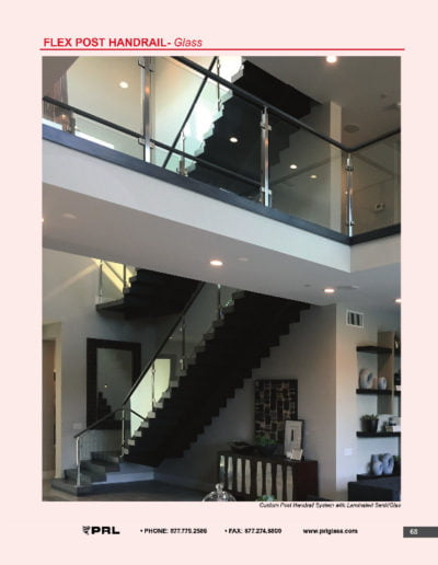 Flex Post Handrail System - Glass