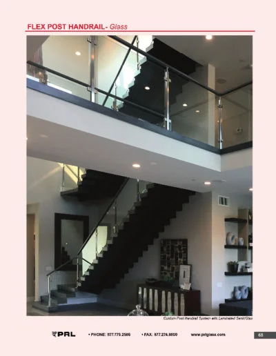 Flex Post Handrail System - Glass