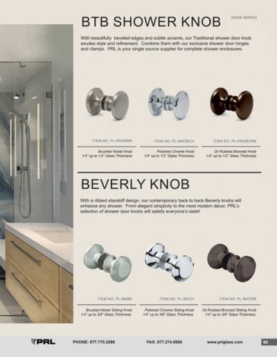 Knob Series - BTB Shower and Beverly Knobs