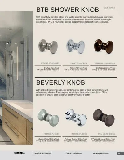 Knob Series - BTB Shower and Beverly Knobs