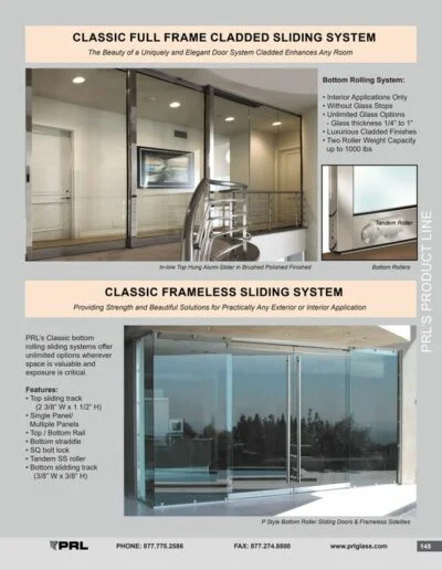 Classic Full Frame Cladded Sliding System