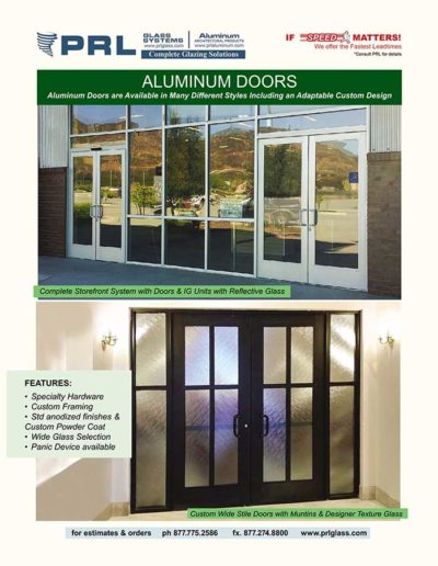 aluminum entry doors