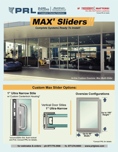 MAX'Sliders - 1 Inch Narrow Stile