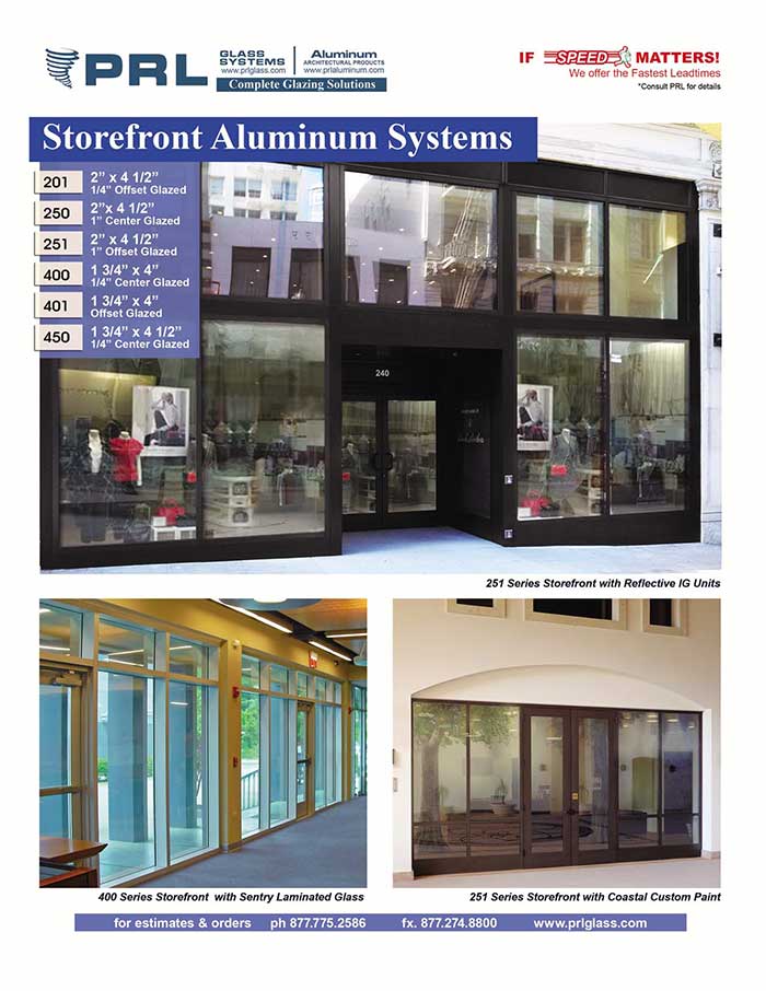 Aluminum Storefront Detailed Product Info