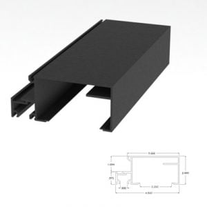 201BRHM - 2" X 4-1/2" Horizontal Mullion