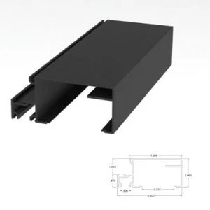 201BRHM - 2" X 4-1/2" Horizontal Mullion
