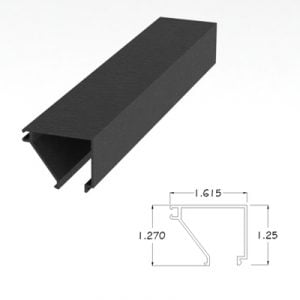 250BRGS - 2" X 4-1/2" Glass Stop