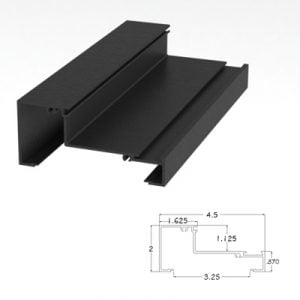 250BRHM - 2" X 4-1/2" Horizontal Mullion
