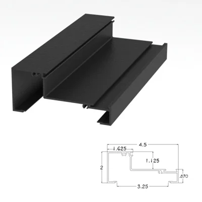 250BRHM - 2" X 4-1/2" Horizontal Mullion