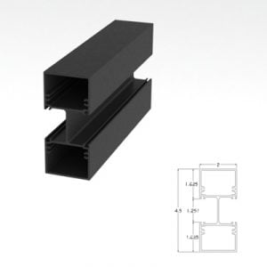 250BRVM - 2" X 4-1/2" Vertical Mullion