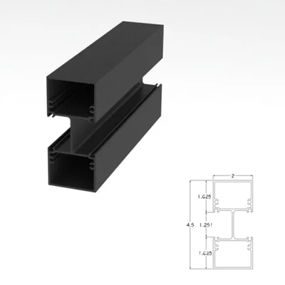 250BRVM - 2" X 4-1/2" Vertical Mullion