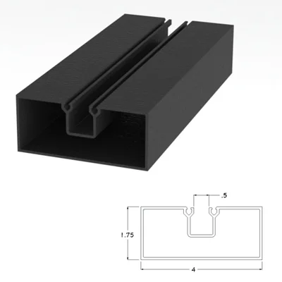 400BRSWJ - 1-3/4" X 4" Solid Wall Jamb