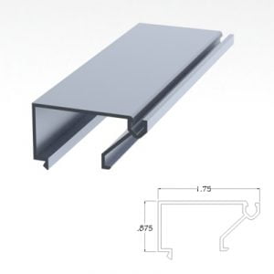 400CLGS - 1-3/4" X 4" Glass Stop