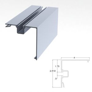 400CLSCP - 4" X 4" Single Pocket Corner Post