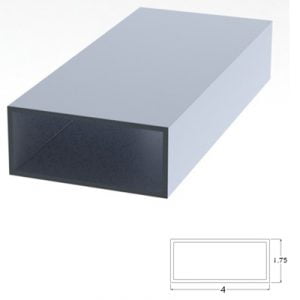 400CLTUB - 1-3/4" X 4" Tube