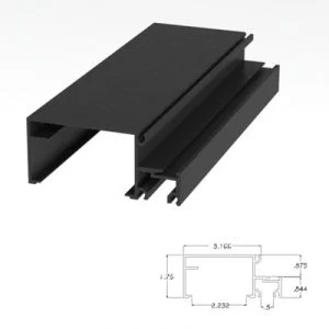 401BRHM - 1-3/4" X 4" Horizontal Mullion