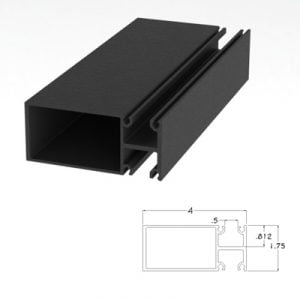 401BRVM - 1-3/4" X 4" Vertical Mullion