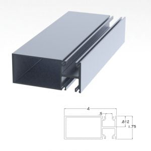401CLVM - 1-3/4" X 4" Vertical Mullion