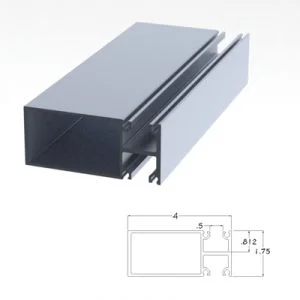 401CLVM - 1-3/4" X 4" Vertical Mullion