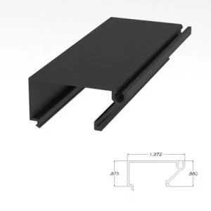 450BRGS - 1-3/4" X 4-1/2" Glass Stop