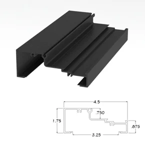 450BRHM - 1-3/4" X 4-1/2" Horizontal Mullion