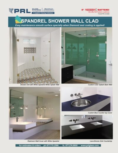 Bathroom Spandrel Glass Products