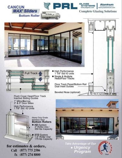 Bottom Rolling Sliding Doors