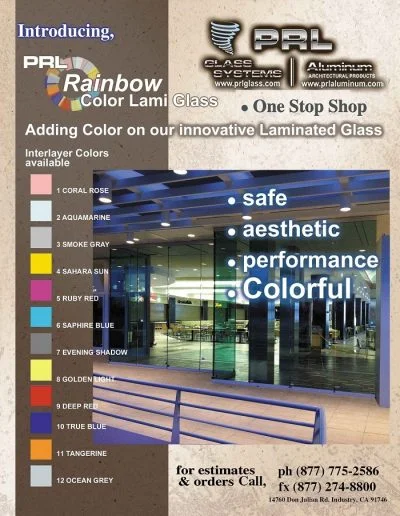 Colored Laminated Glass