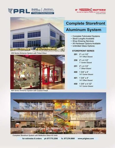 Complete Aluminum Storefront Systems