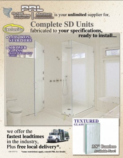 Complete Shower Door Units