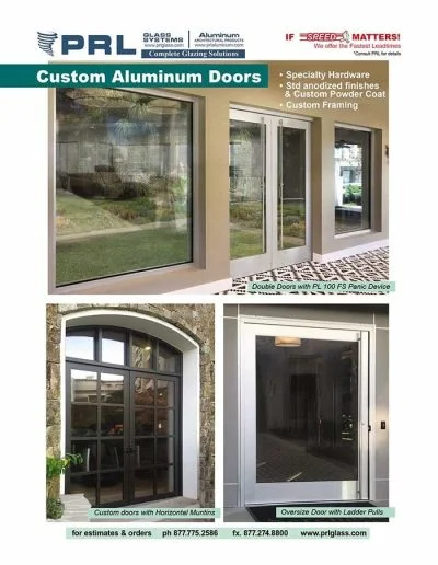 Custom Aluminum Entrance Doors