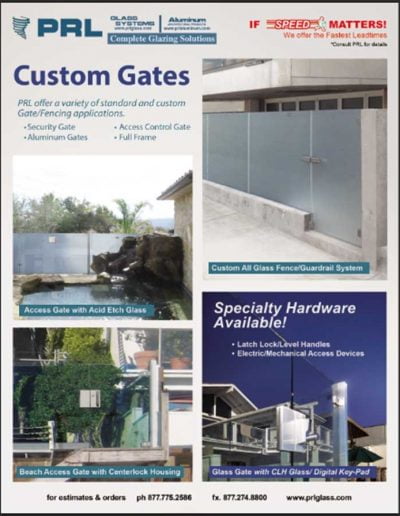 Custom Glass Gates