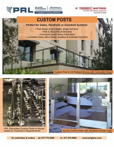Custom Handrail and Guardrail Posts
