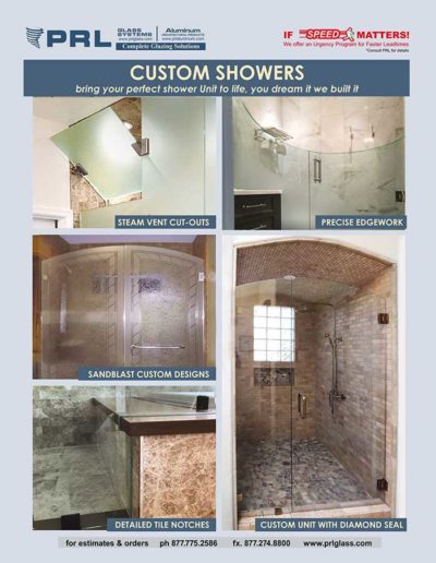 custom showers