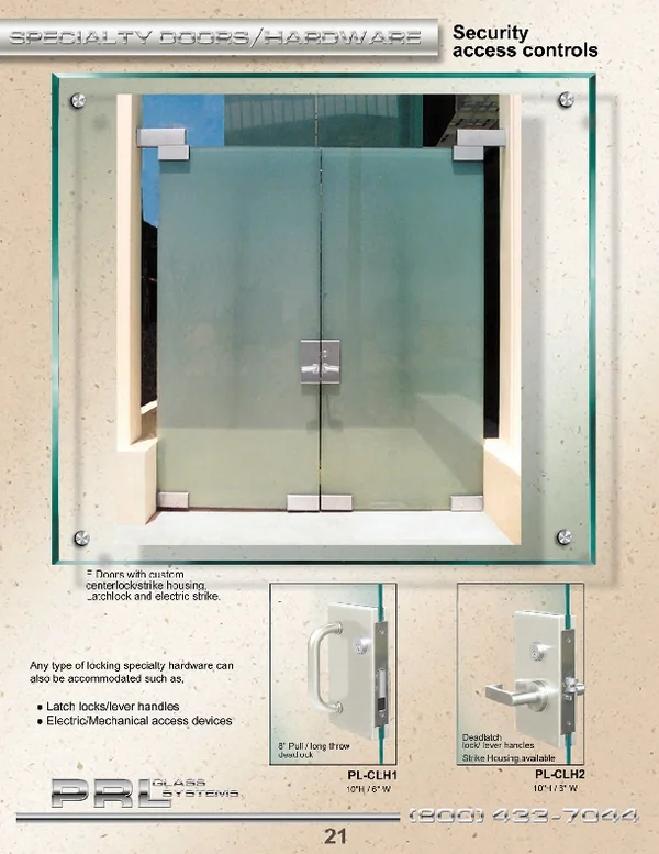Electric center locks can be operated with levers, cylinders, thumb turns, or pull handles.