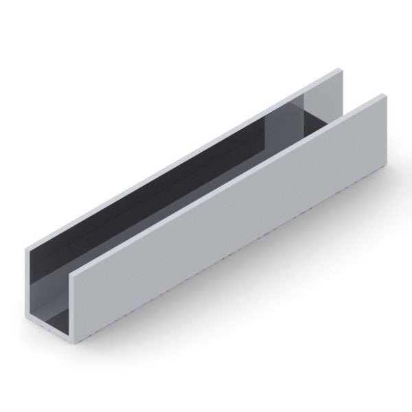125X15UCCLR - 1-1/4" X 1-1/2" U-Channel