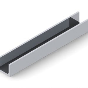 125x1UCCLR - 1-1/4" X 1" U-Channel