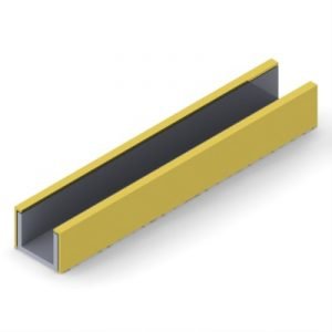 125X1UCPB - 1-1/4" X 1" U-Channel Clad US3